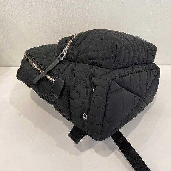 MARC JACOBS LARGE QUILTED LOGO NYLON BACKPACK 4S4HBP001H02